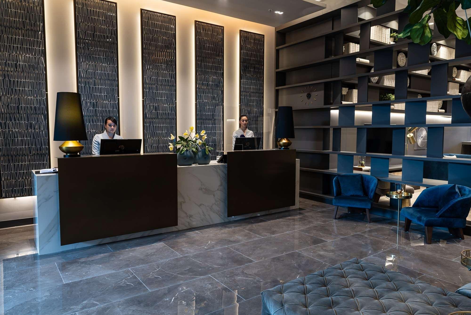 Hotel York Luxury Suites Medellin By Preferred المظهر الخارجي الصورة The lobby of the hotel